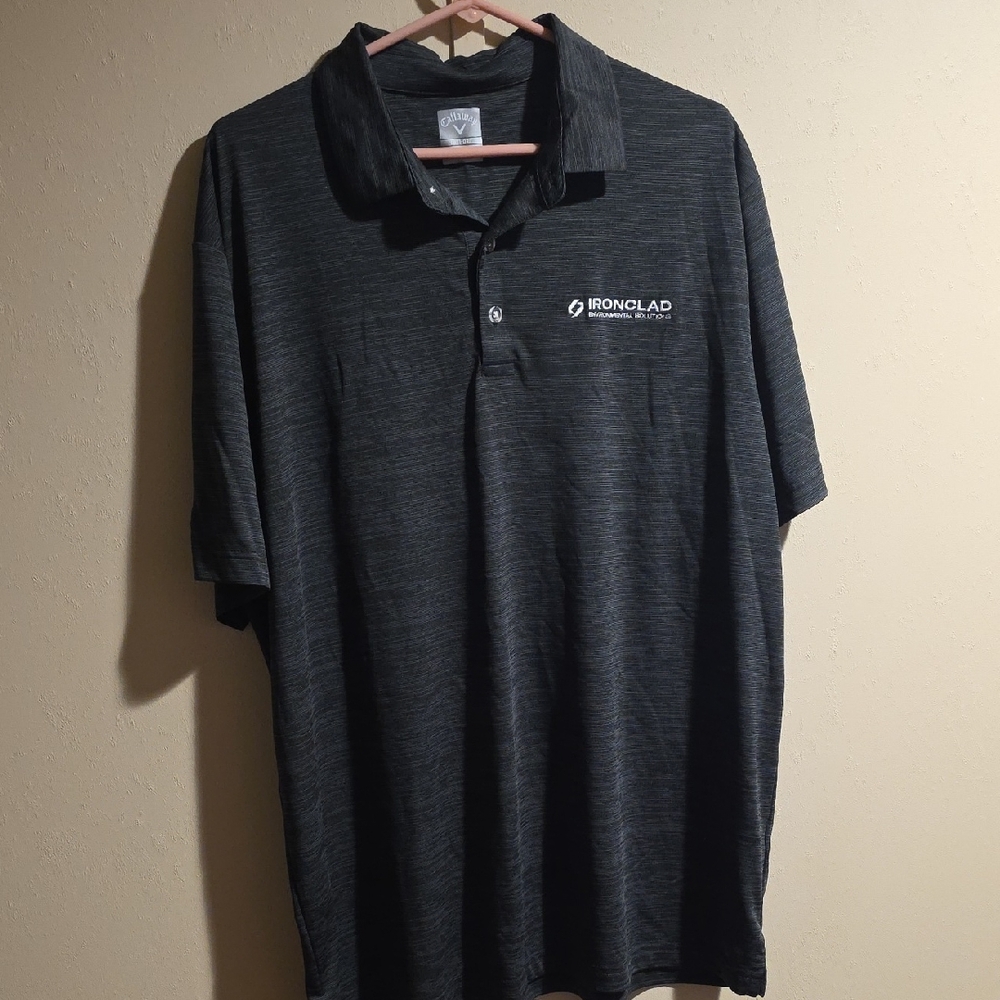 Men's Callaway Optic Dri Black Polo Shirt (XL)